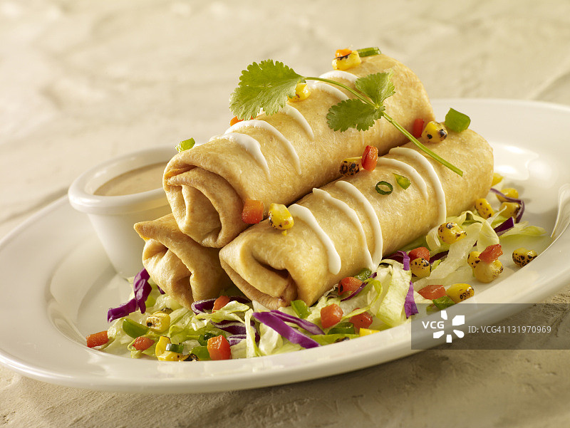 迷你墨西哥肉卷图片素材