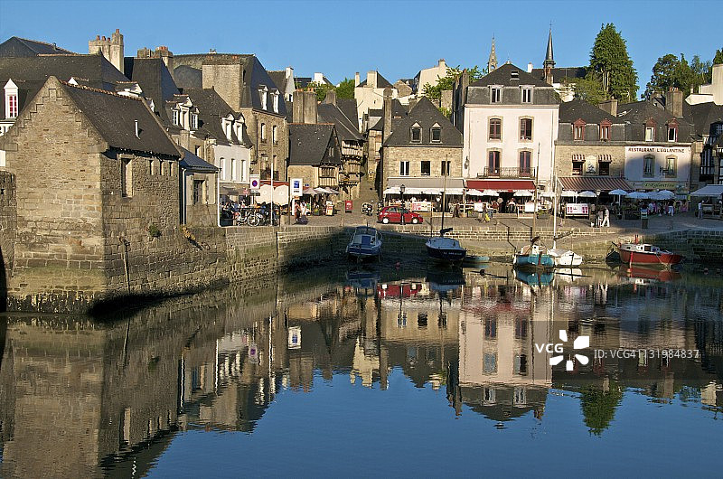 法国布列塔尼奥赖的河流与港口图片素材