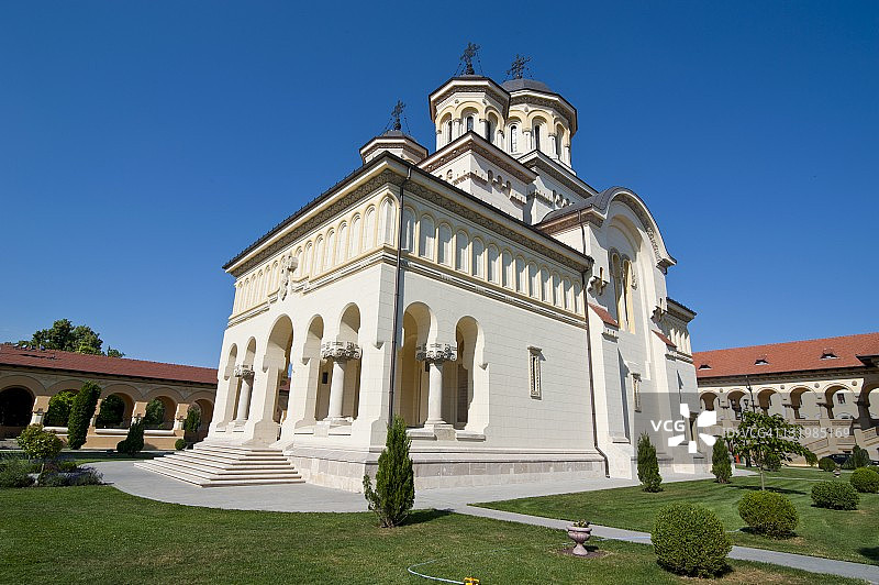 东正教大教堂，阿尔巴尤利亚，特兰西瓦尼亚，罗马尼亚，欧洲图片素材