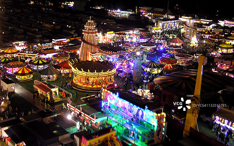 露天游乐场图片素材