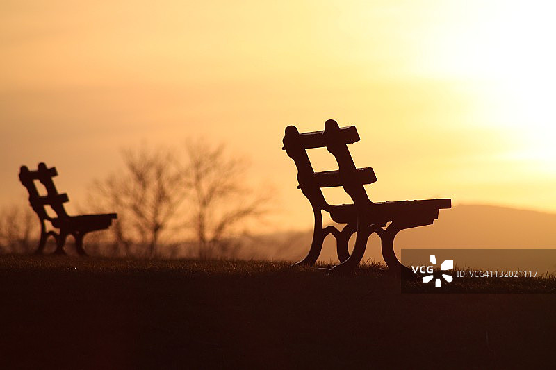 空长椅图片素材