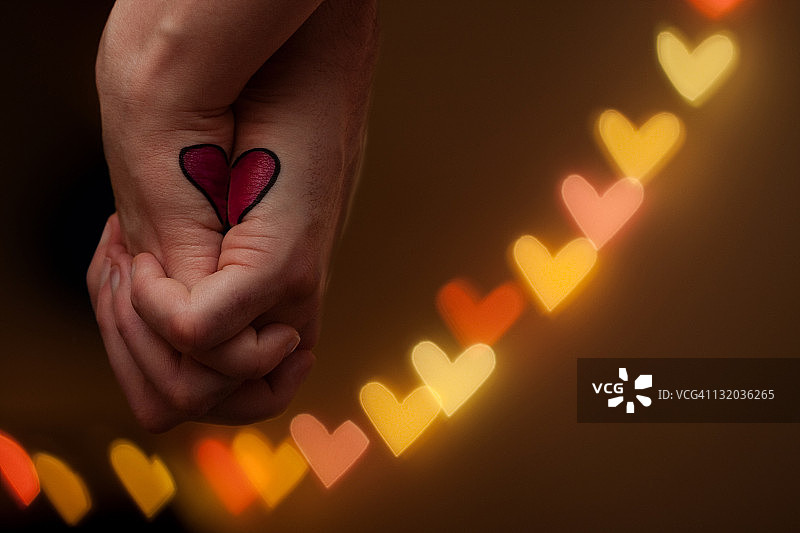 同一颗心的两面图片素材