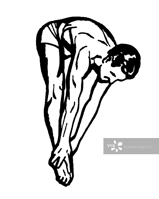 男人跳水图片素材