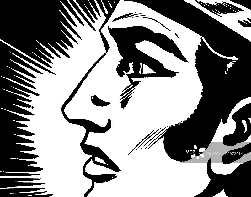 男人侧面像图片素材