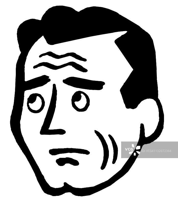 焦虑的男人图片素材