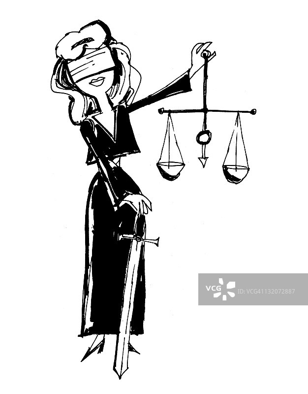 正义女神朱斯提提亚图片素材