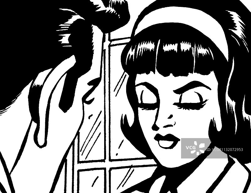 黑发男人和女人图片素材