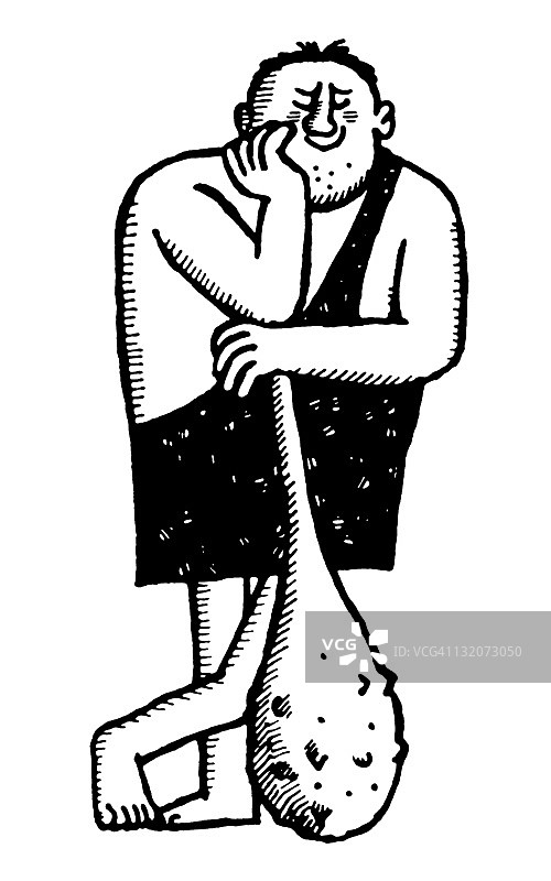 穴居人图片素材