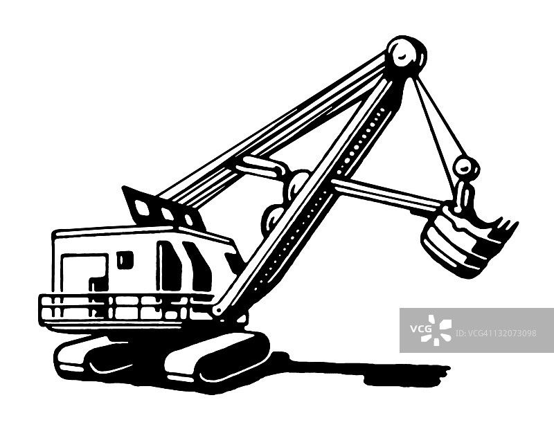 挖掘机图片素材