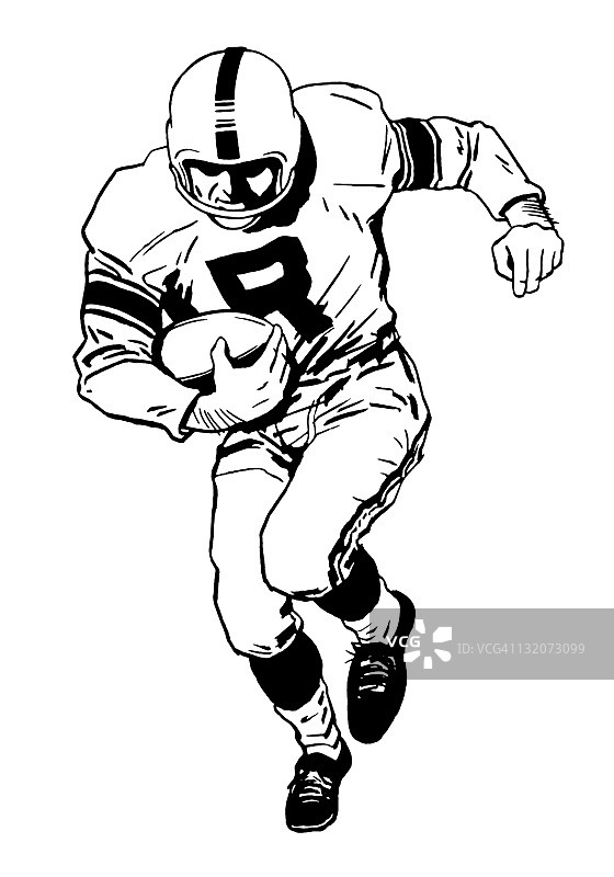 奔跑的足球运动员图片素材