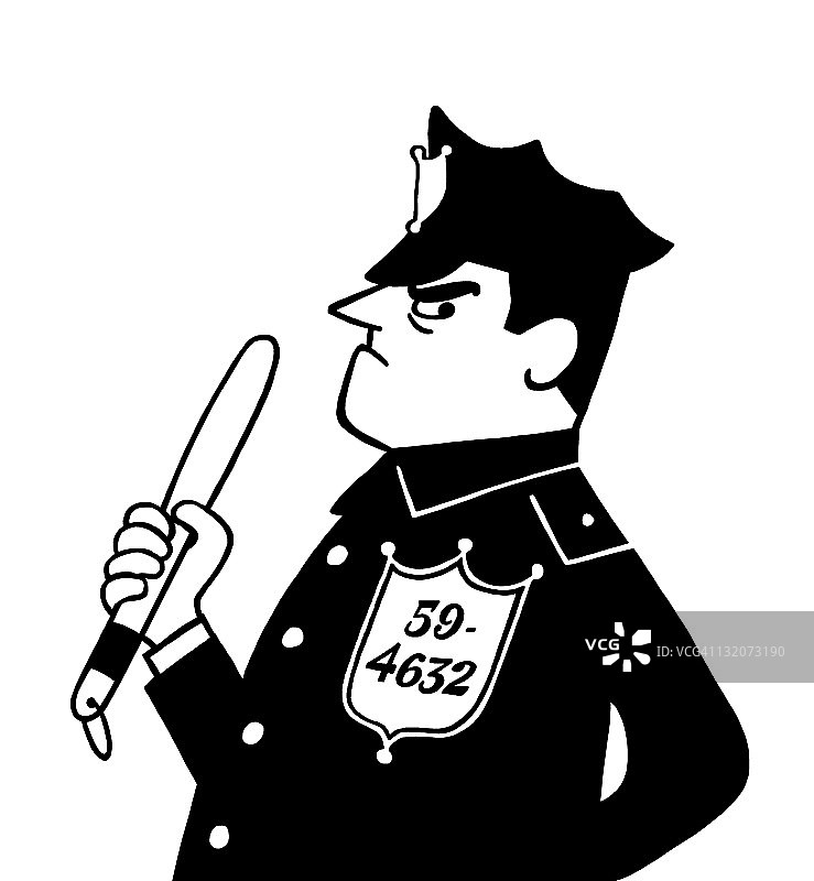 愤怒的警察图片素材