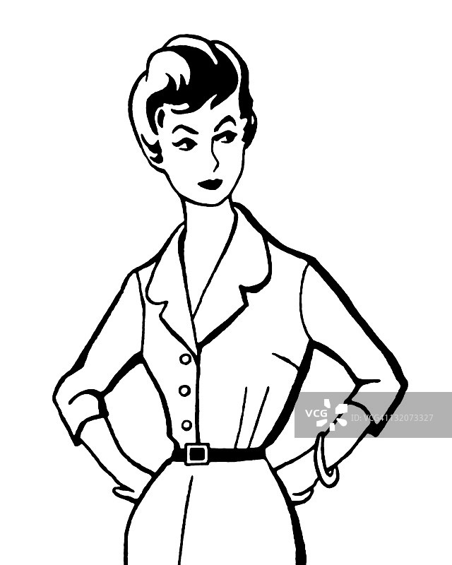 严肃的女人图片素材