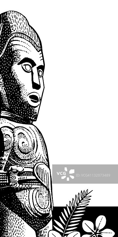 部落雕像图片素材