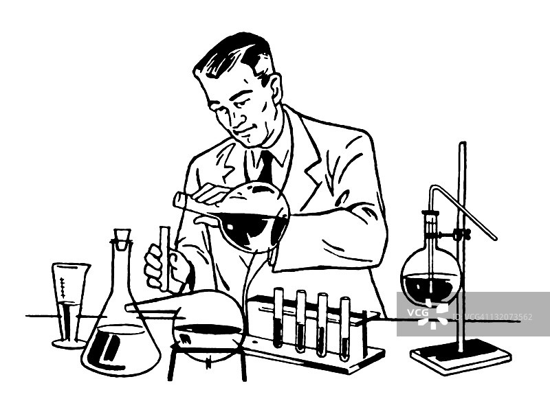 在实验室工作的科学家图片素材
