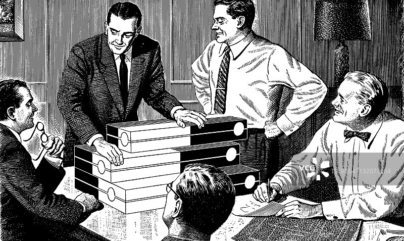 男人们正在开会图片素材