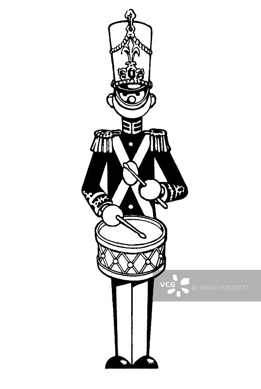 击鼓的玩具士兵图片素材
