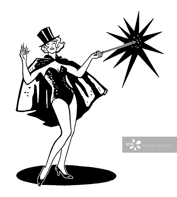 女魔术师图片素材