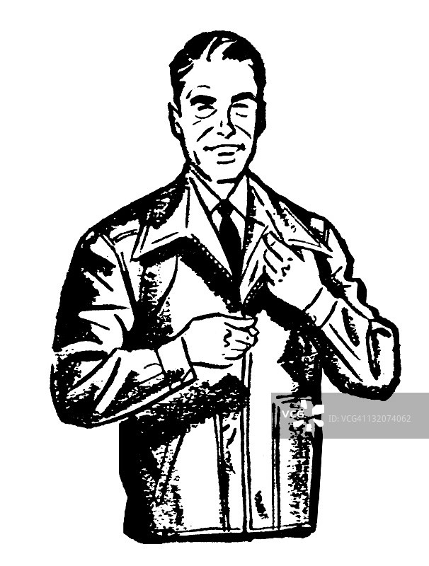 男人穿夹克图片素材