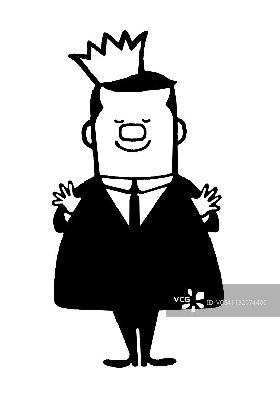 戴王冠的男人图片素材