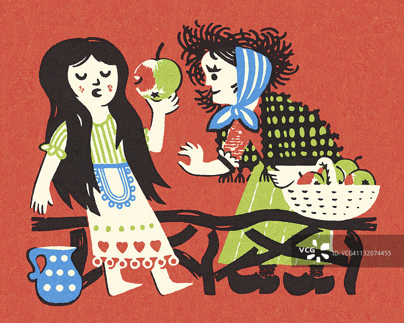 白雪公主与巫婆图片素材