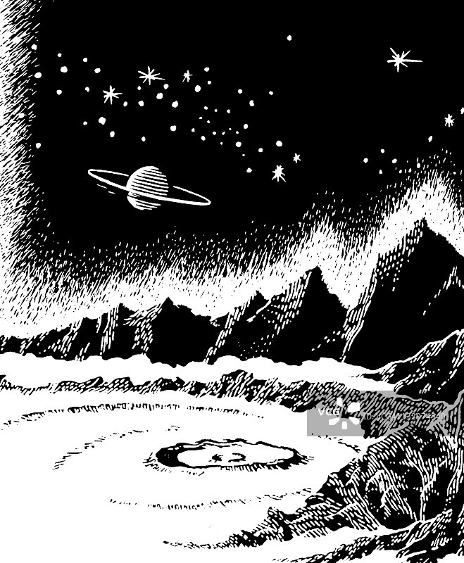 月球景观图片素材