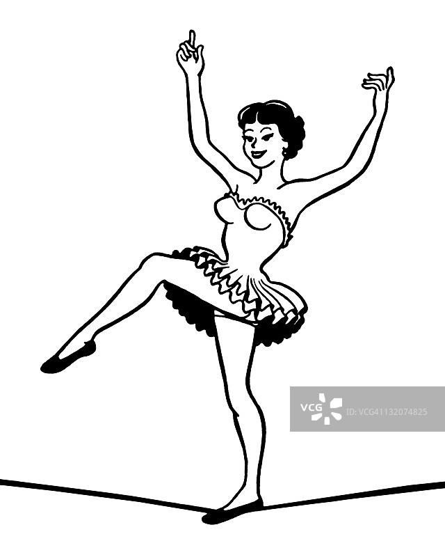 走钢丝的人图片素材