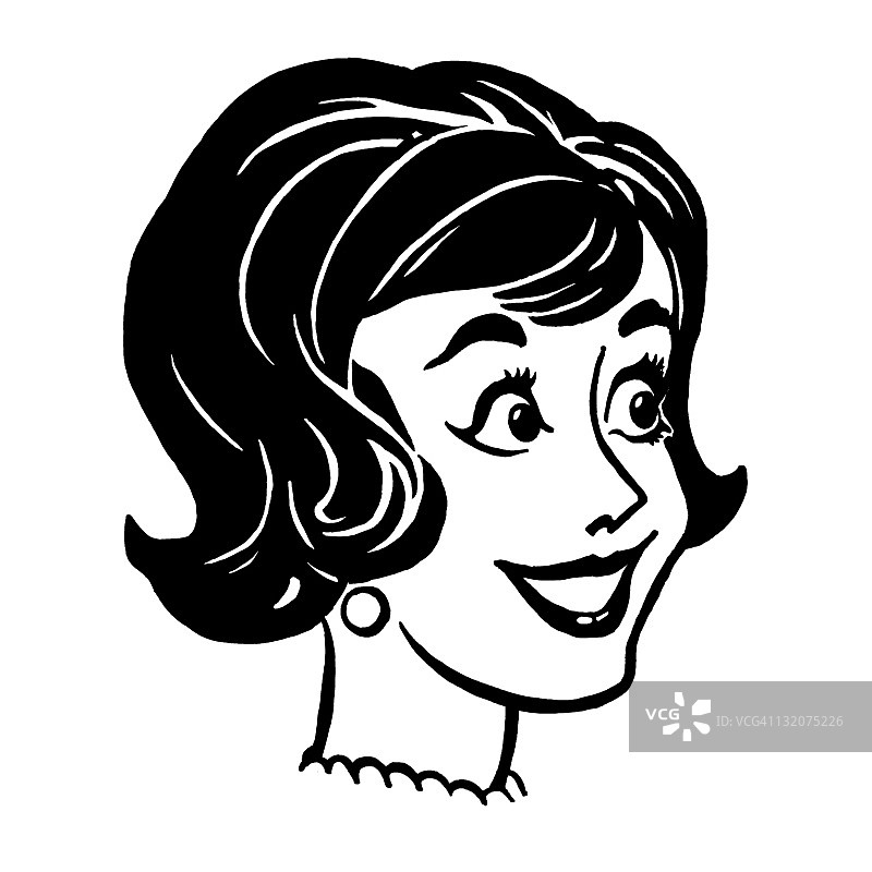 微笑的女人图片素材