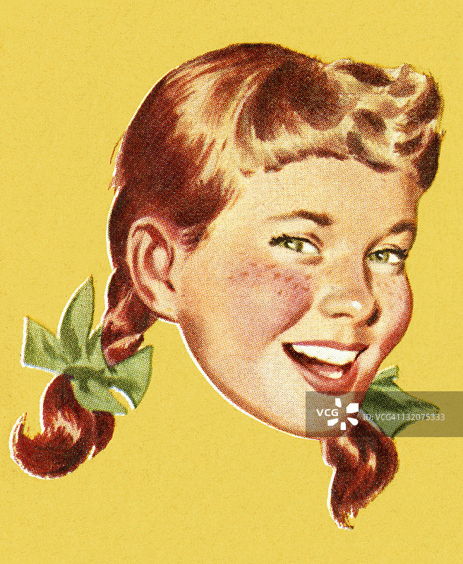 微笑的女孩图片素材