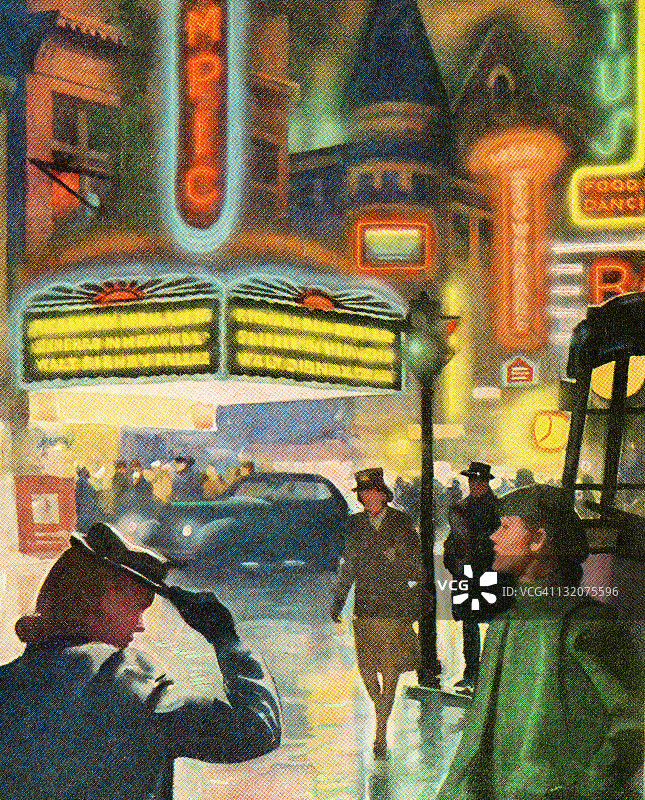 繁华都市夜景图片素材