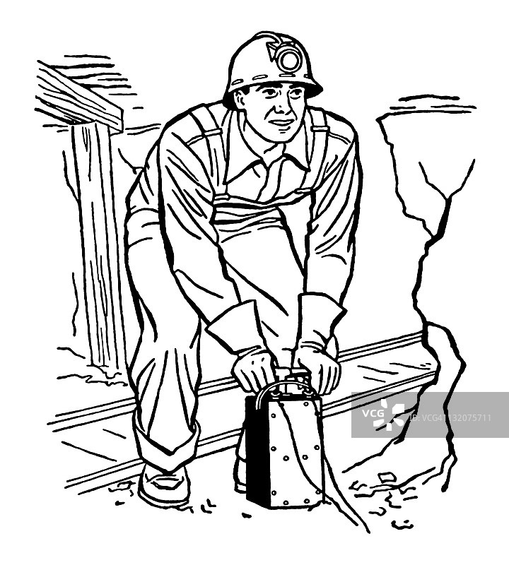 男子使用炸药图片素材