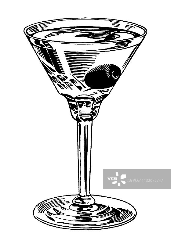 马提尼鸡尾酒图片素材