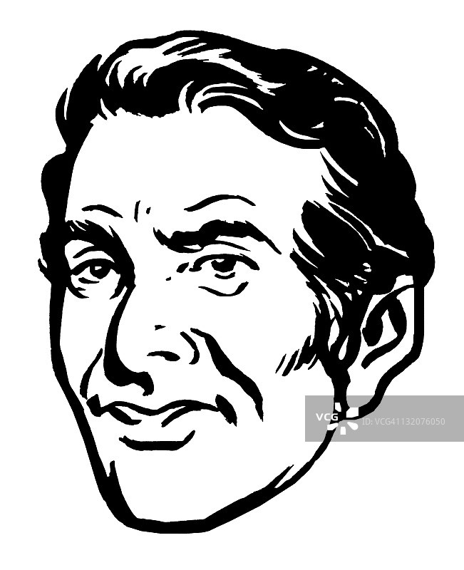 深色头发男人的特写图片素材