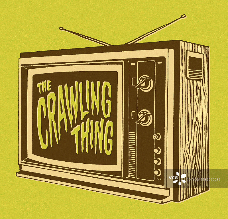 电视上的爬行生物图片素材