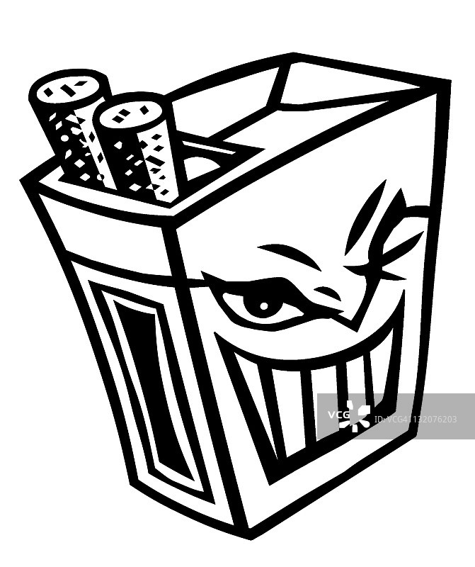 一包劣质香烟图片素材