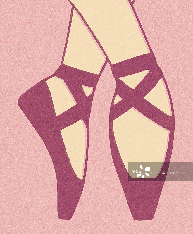 芭蕾舞演员的脚图片素材