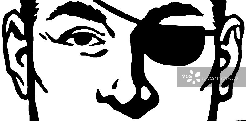 戴眼罩的男人图片素材