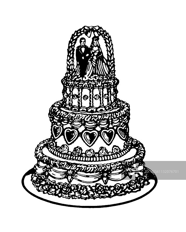多层婚礼蛋糕图片素材