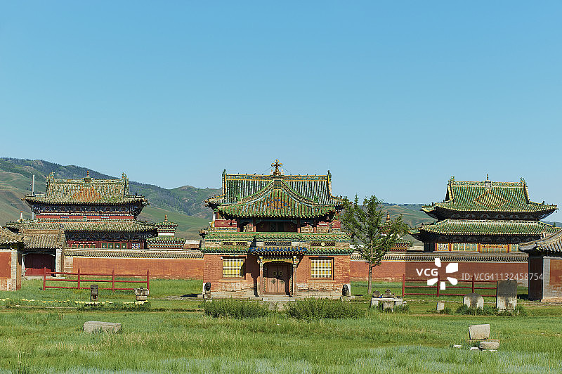 蒙古国后杭爱省哈尔和林额尔德尼召寺图片素材