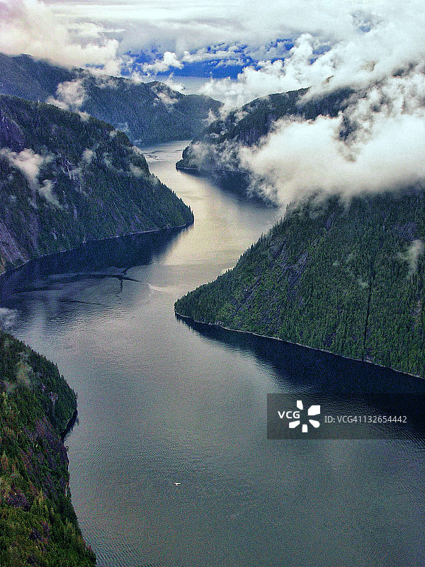 迷雾峡湾图片素材