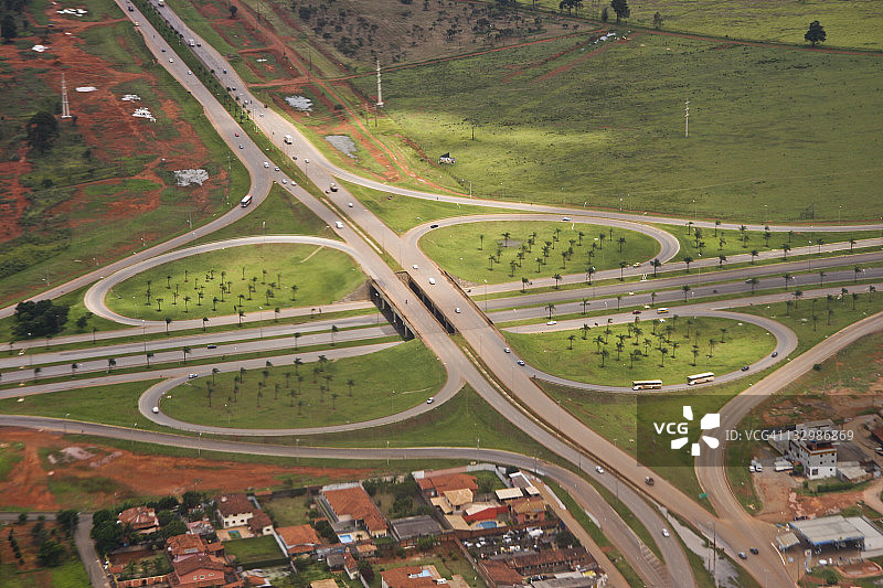 巴西利亚航拍景色图片素材
