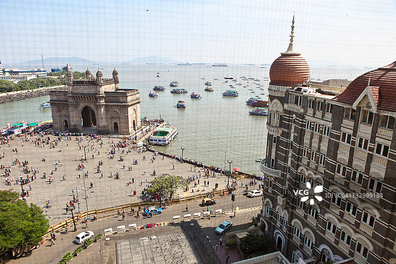 印度门与孟买泰姬陵酒店图片素材