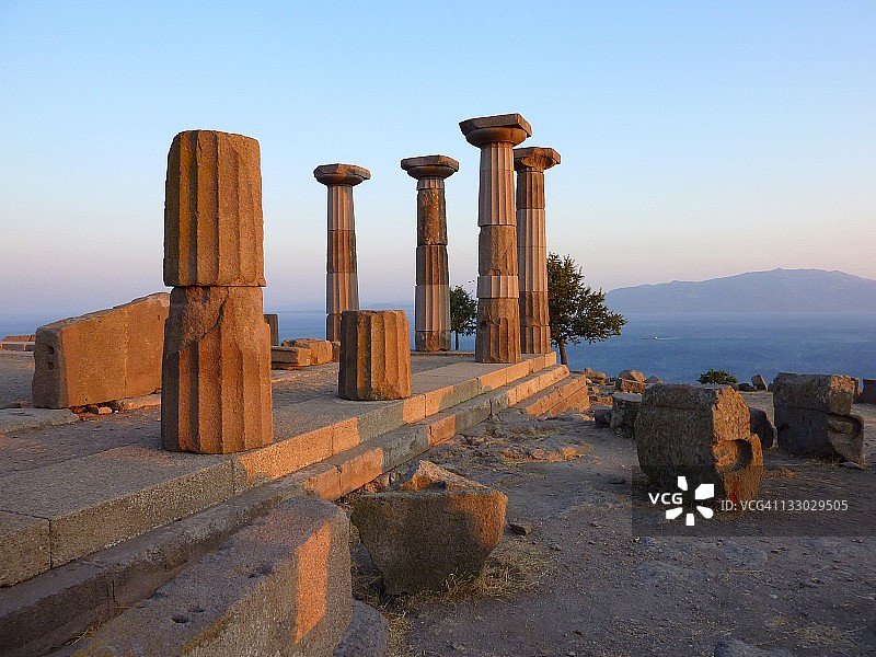 阿索斯雅典娜神庙遗址图片素材