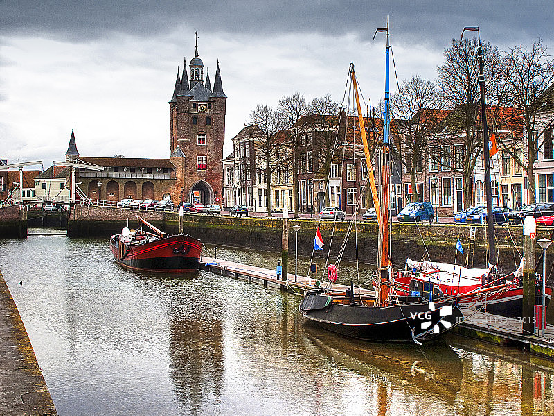 荷兰泽里克泽老港口图片素材