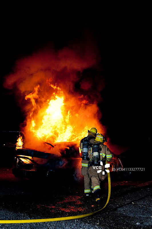 汽车消防培训图片素材