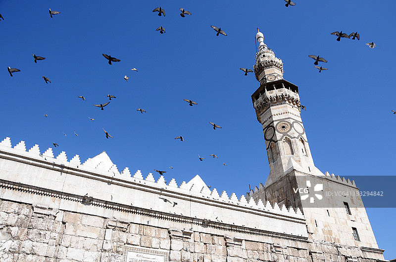 叙利亚大马士革的倭马亚清真寺图片素材