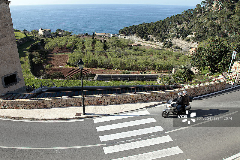 马略卡岛摩托车之旅图片素材
