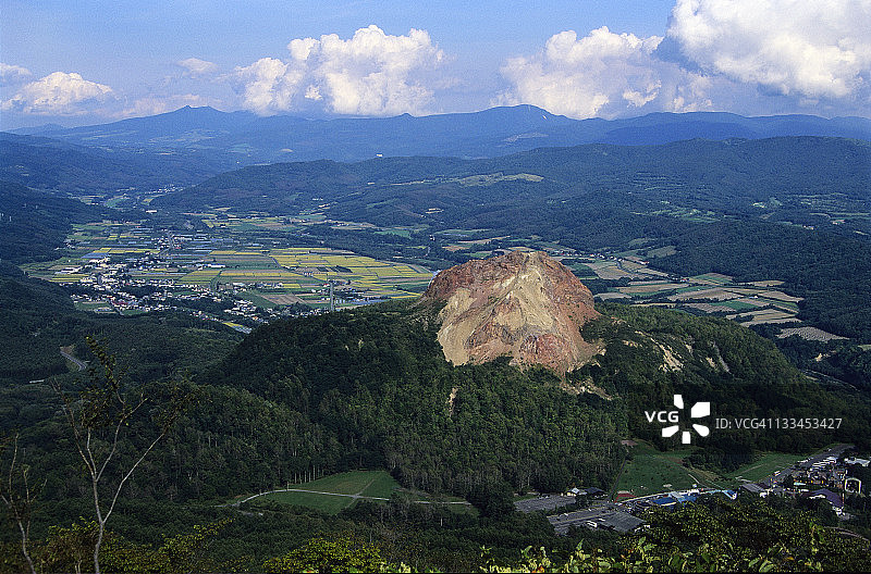 昭和新山，北海道图片素材