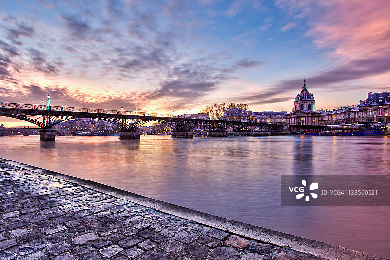 艺术桥日出图片素材