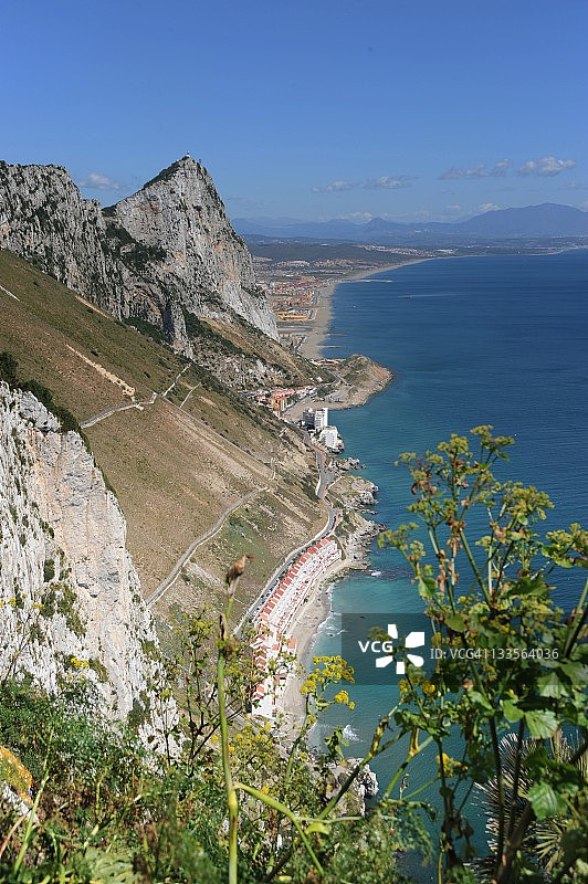 岩石的直布罗陀图片素材