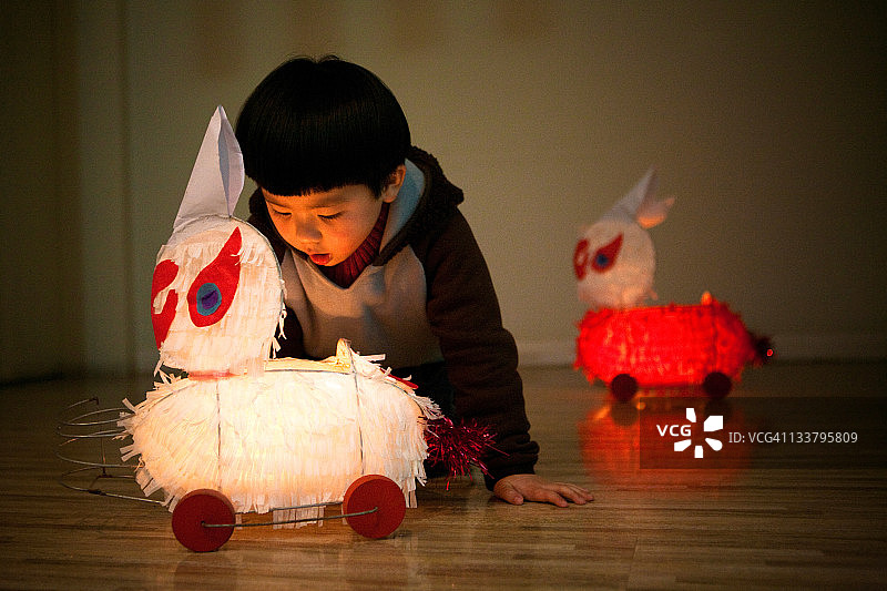 兔子灯笼图片素材